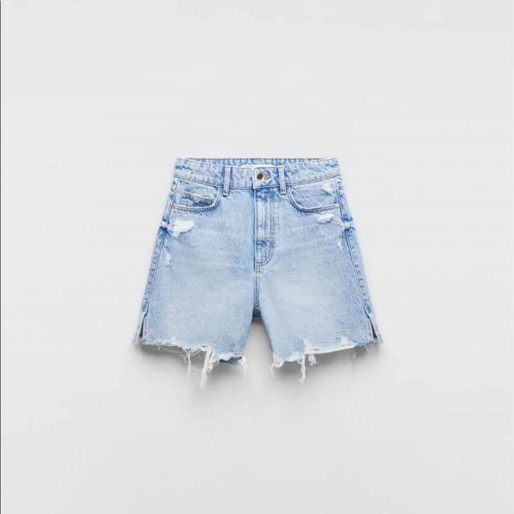 BWT Zara Denim High Rise Jean Shorts